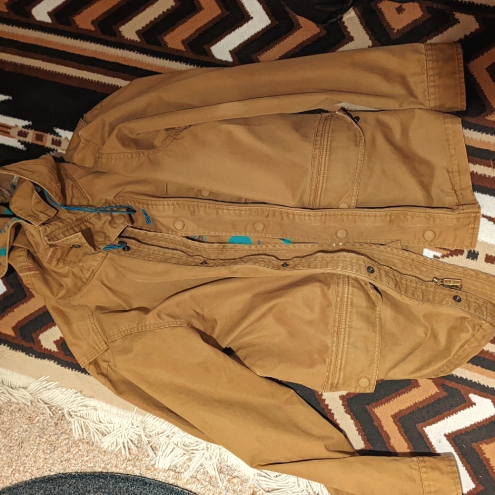 COPY - Nike SB 6.0 khaki brown coat parka style w/ powder blue accent